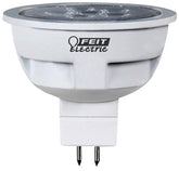 Feit Electric BPEXN/500/LEDG2/CAN LED Bulb, Track/Recessed, MR16 Lamp, 50 W Equivalent, GU5.3 Lamp Base, Dimmable, Clear